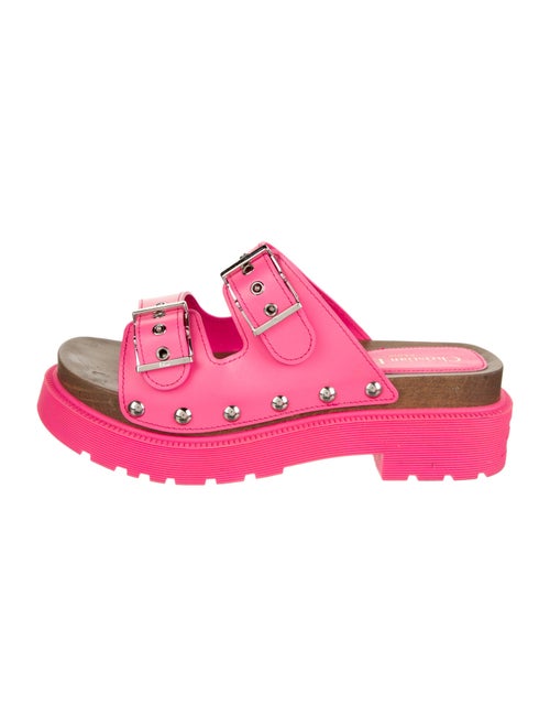 Christian Dior Leather Studded Accents Slides