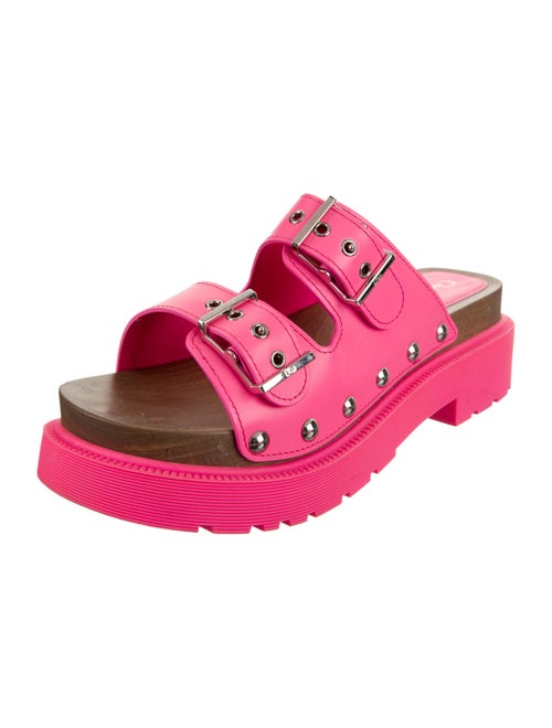 Christian Dior Leather Studded Accents Slides