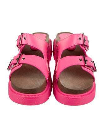 Christian Dior Leather Studded Accents Slides