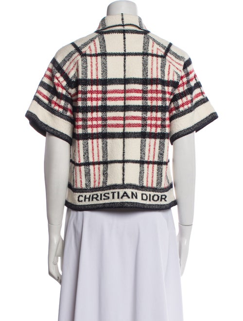 Christian Dior Plaid Print Blazer