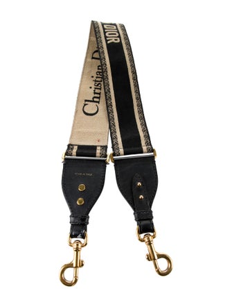 Christian Dior Pattern Print Canvas Bag Strap