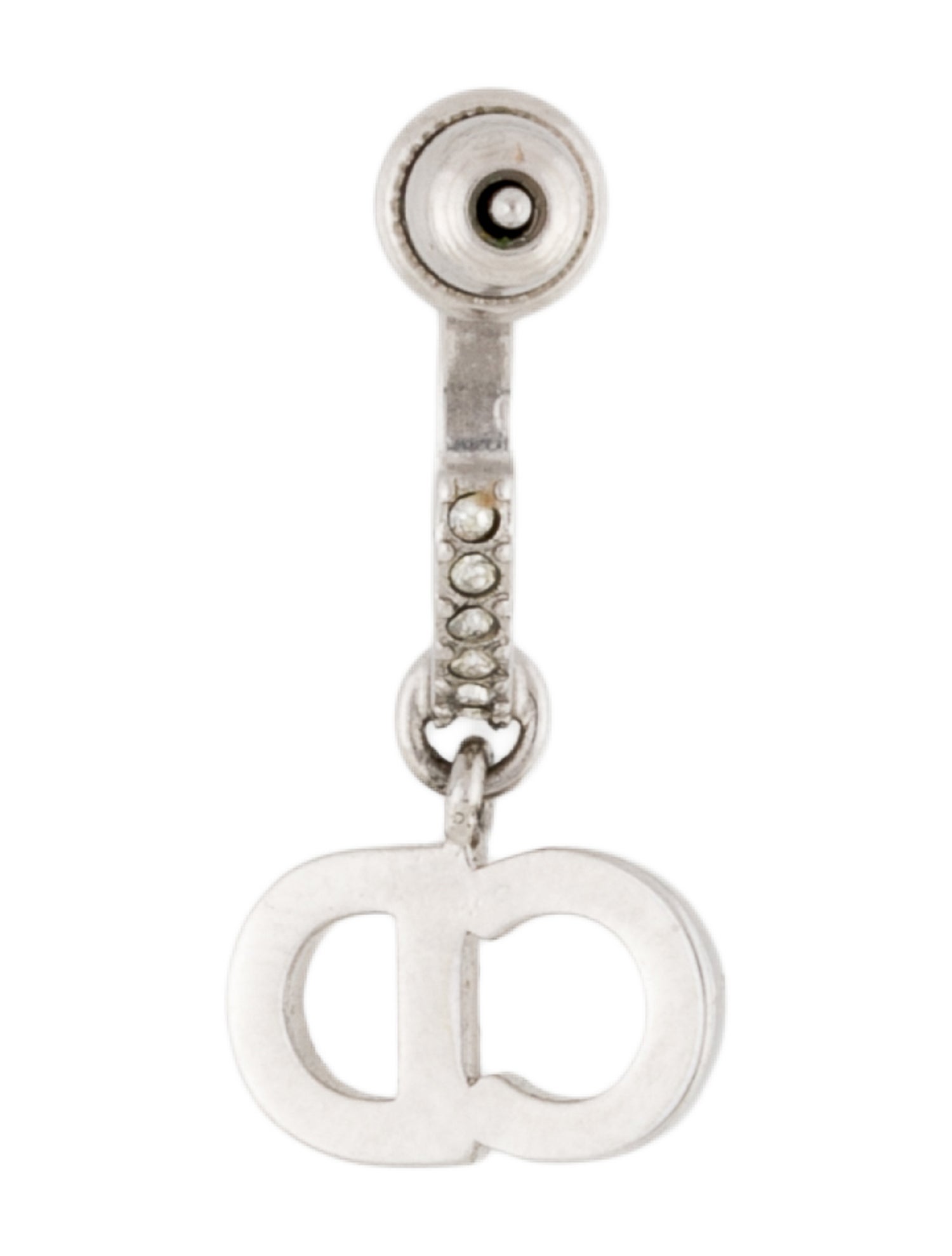 Christian Dior Crystal Clair D Lune Drop Single Earring