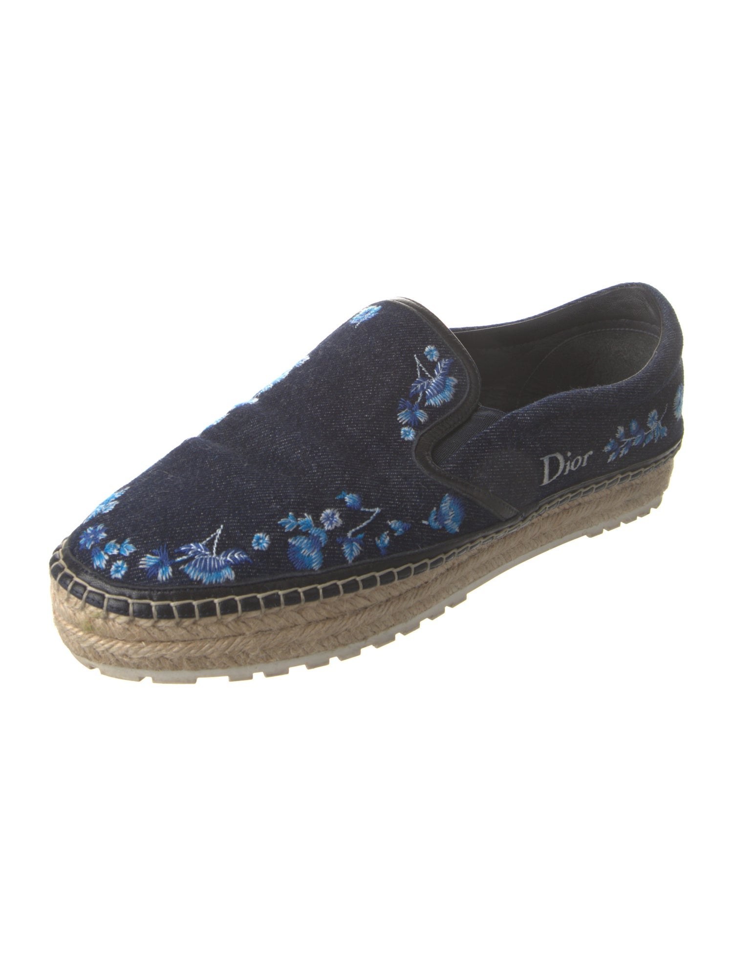 Christian Dior Denim Printed Espadrilles