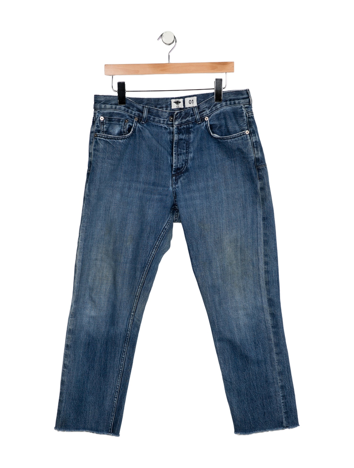Christian Dior High-Rise Straight Leg Jeans