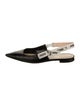 Christian Dior Leather Graphic Print Slingback Flats