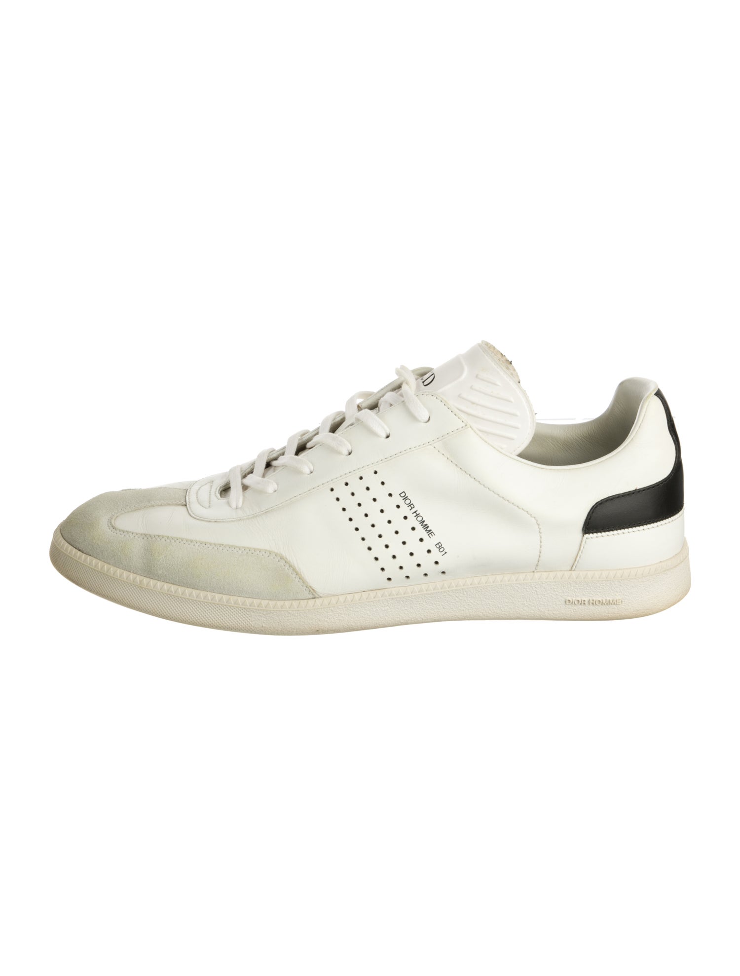 Dior Homme Leather Printed Sneakers