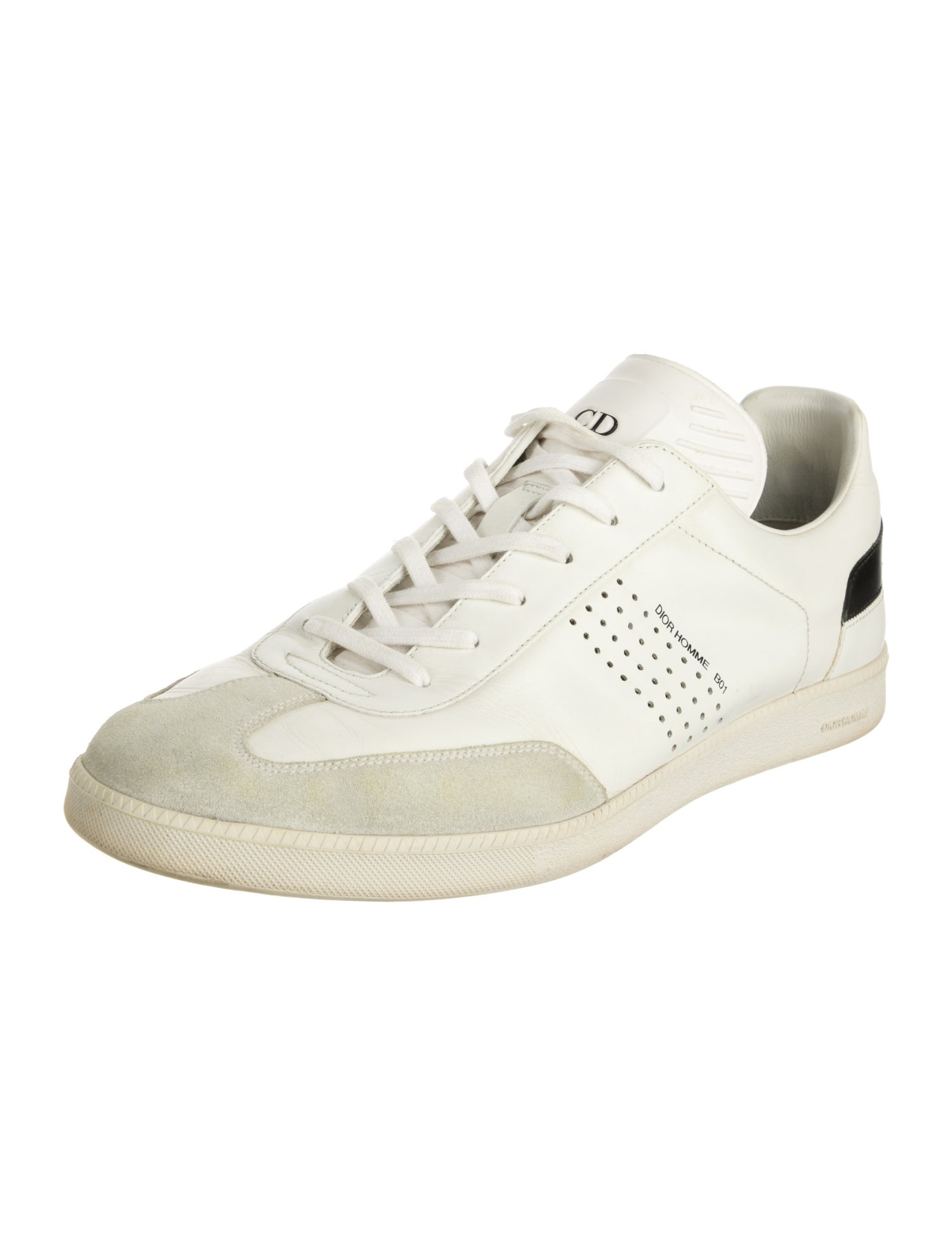 Dior Homme Leather Printed Sneakers