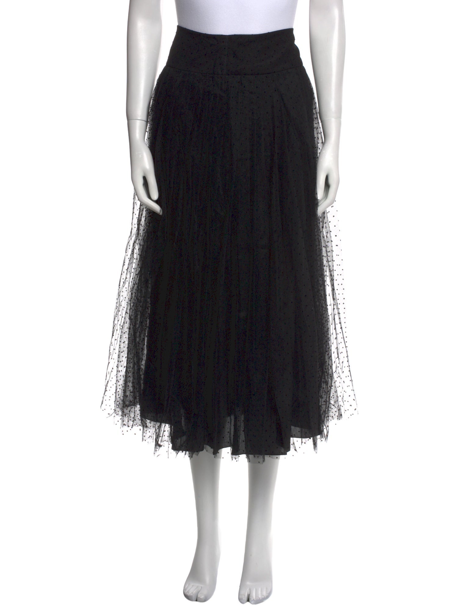 Christian Dior Pleated Accents Midi Length Skirt