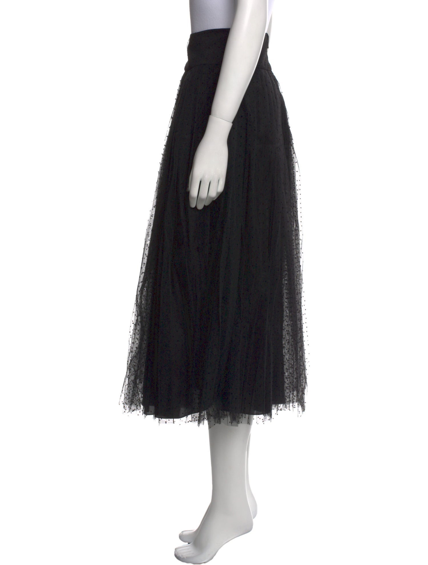 Christian Dior Pleated Accents Midi Length Skirt