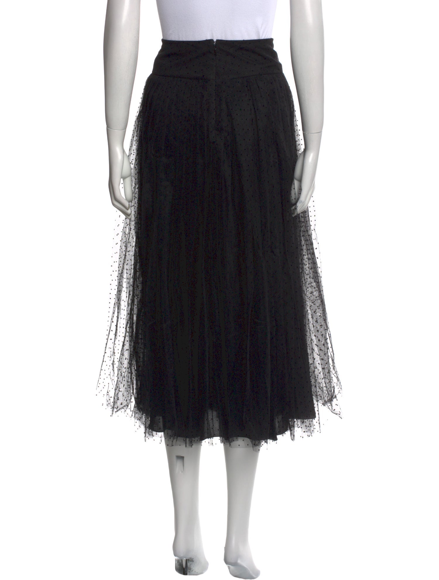 Christian Dior Pleated Accents Midi Length Skirt