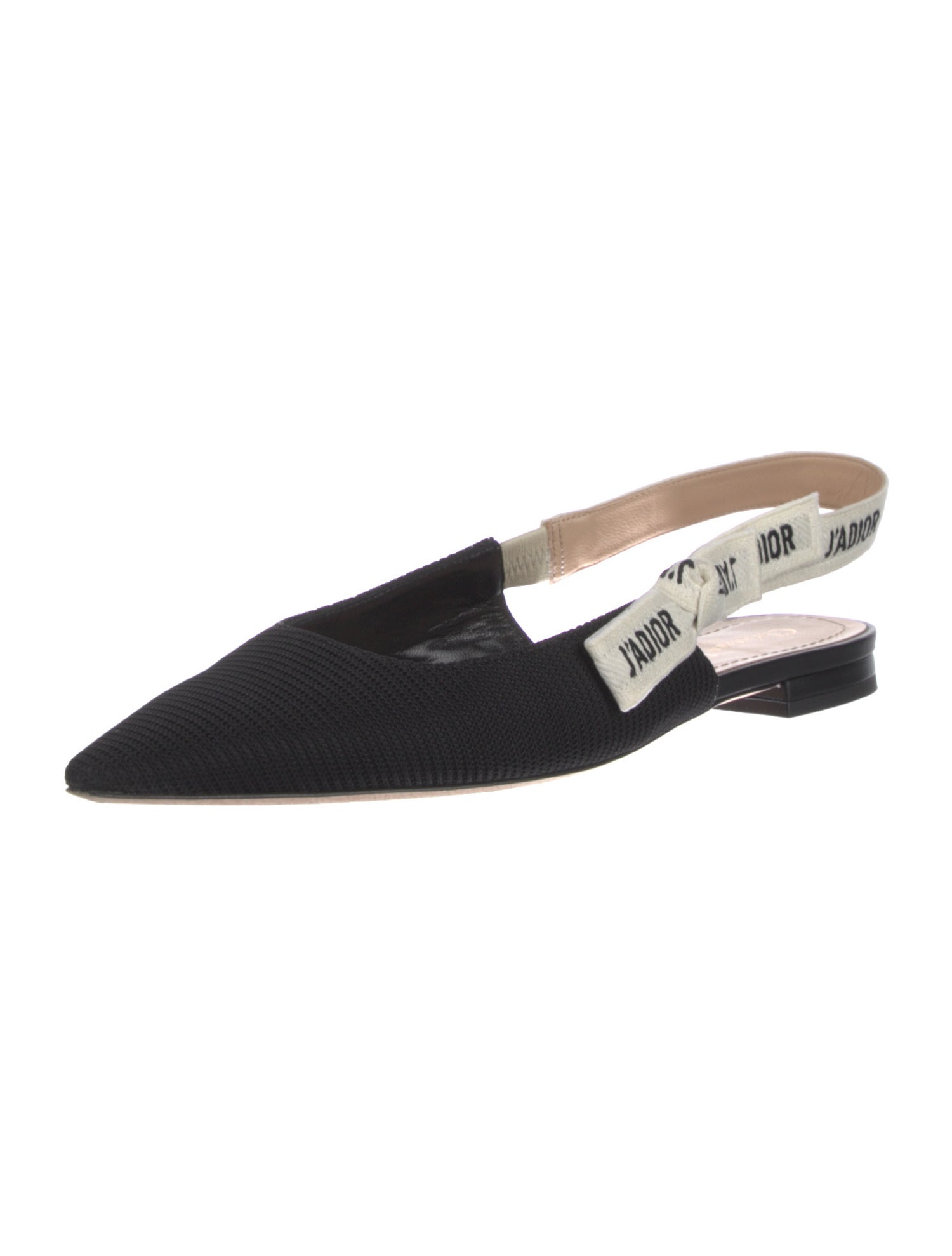 Christian Dior Bow Accents Slingback Flats