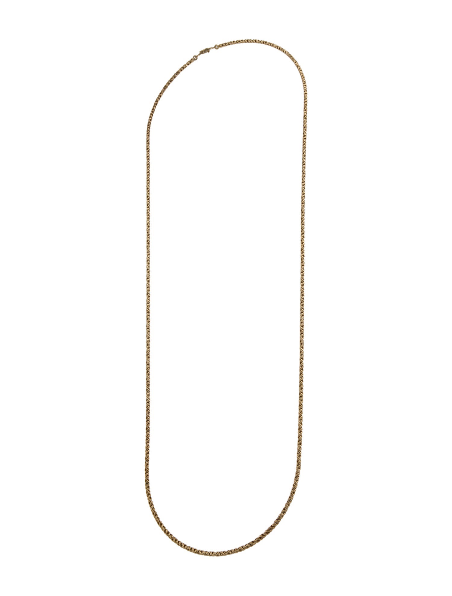 Christian Dior Vintage Long Rope Chain Necklace