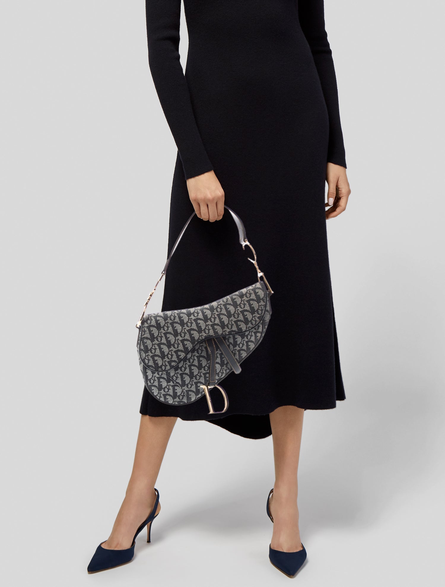 良品 Dior ミュール ブラック トロッター 金具 DIORISSIMO 35 良品 Dior ミュール ブラック トロッター 金具 DIORISSIMO 35