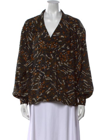 Christian Dior Tops Vintage Printed Blouse L