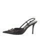 Christian Dior Leather Studded Accents Slingback Pumps