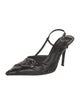 Christian Dior Leather Studded Accents Slingback Pumps