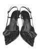 Christian Dior Leather Studded Accents Slingback Pumps