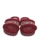 Christian Dior Shearling Printed Slides