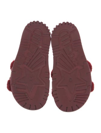 Christian Dior Shearling Printed Slides