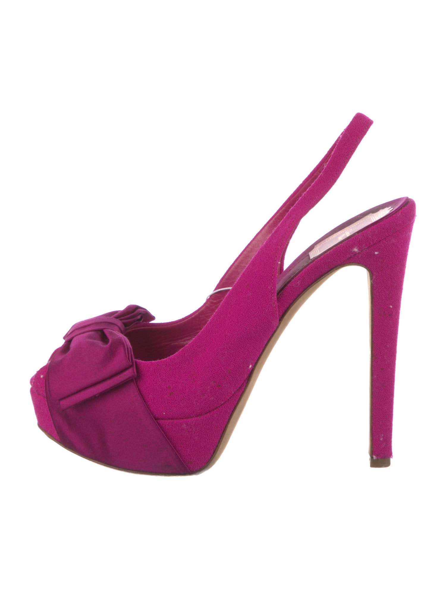 Christian Dior Satin Slingback Pumps