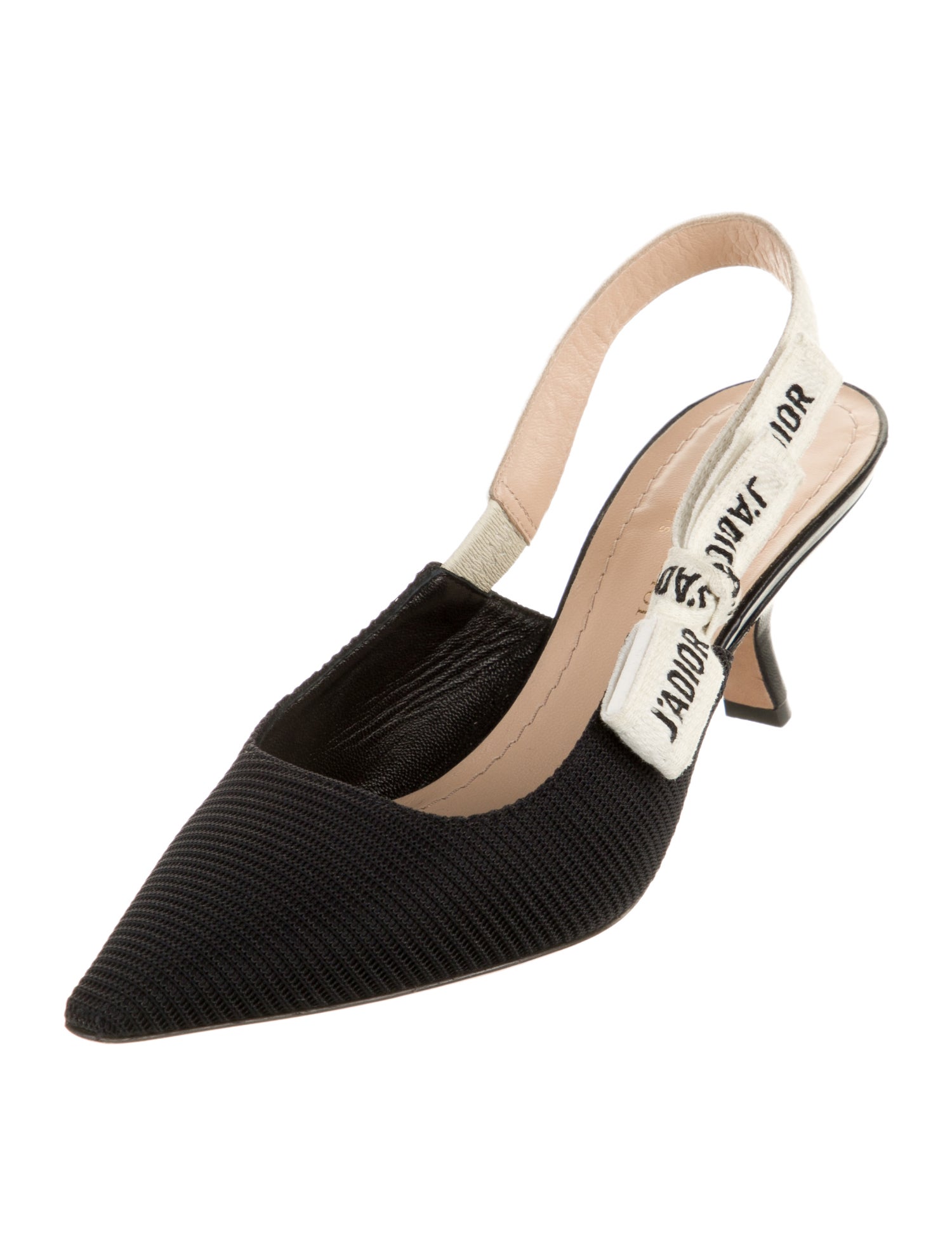 Christian Dior Bow Accents Slingback Pumps