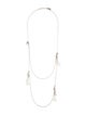 Christian Dior Enamel Double Strand Tassel Necklace