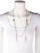 Christian Dior Enamel Double Strand Tassel Necklace