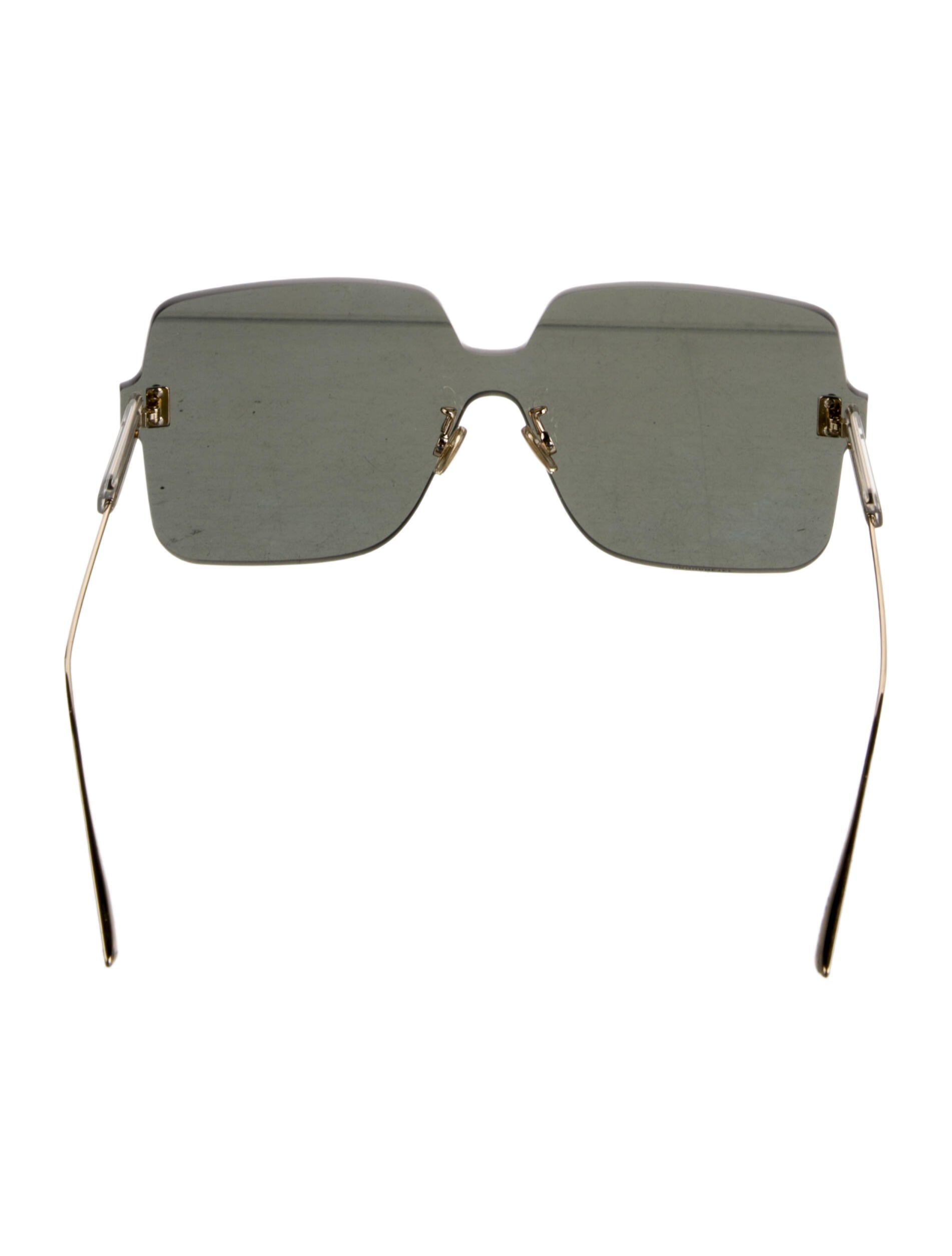 Christian Dior Oversize Mirrored Sunglasses