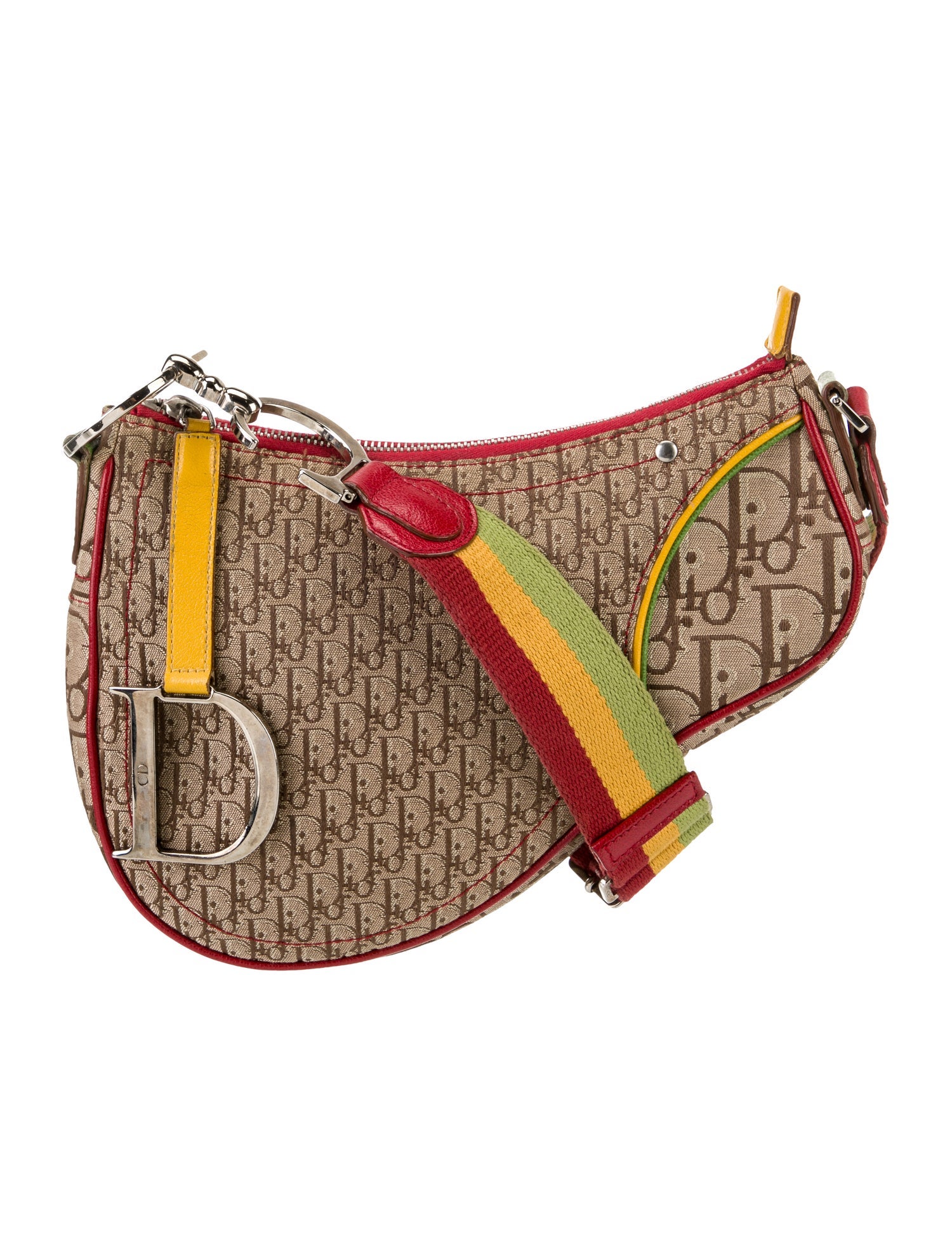 Christian Dior Diorissimo Rasta Shoulder Bag Vintage