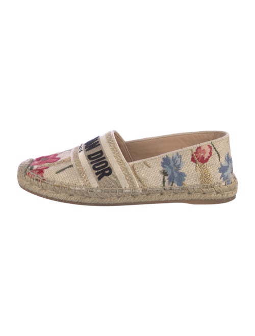 Christian Dior Canvas Floral Print Espadrilles