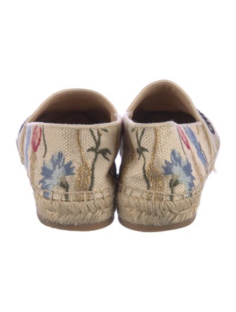 Christian Dior Canvas Floral Print Espadrilles