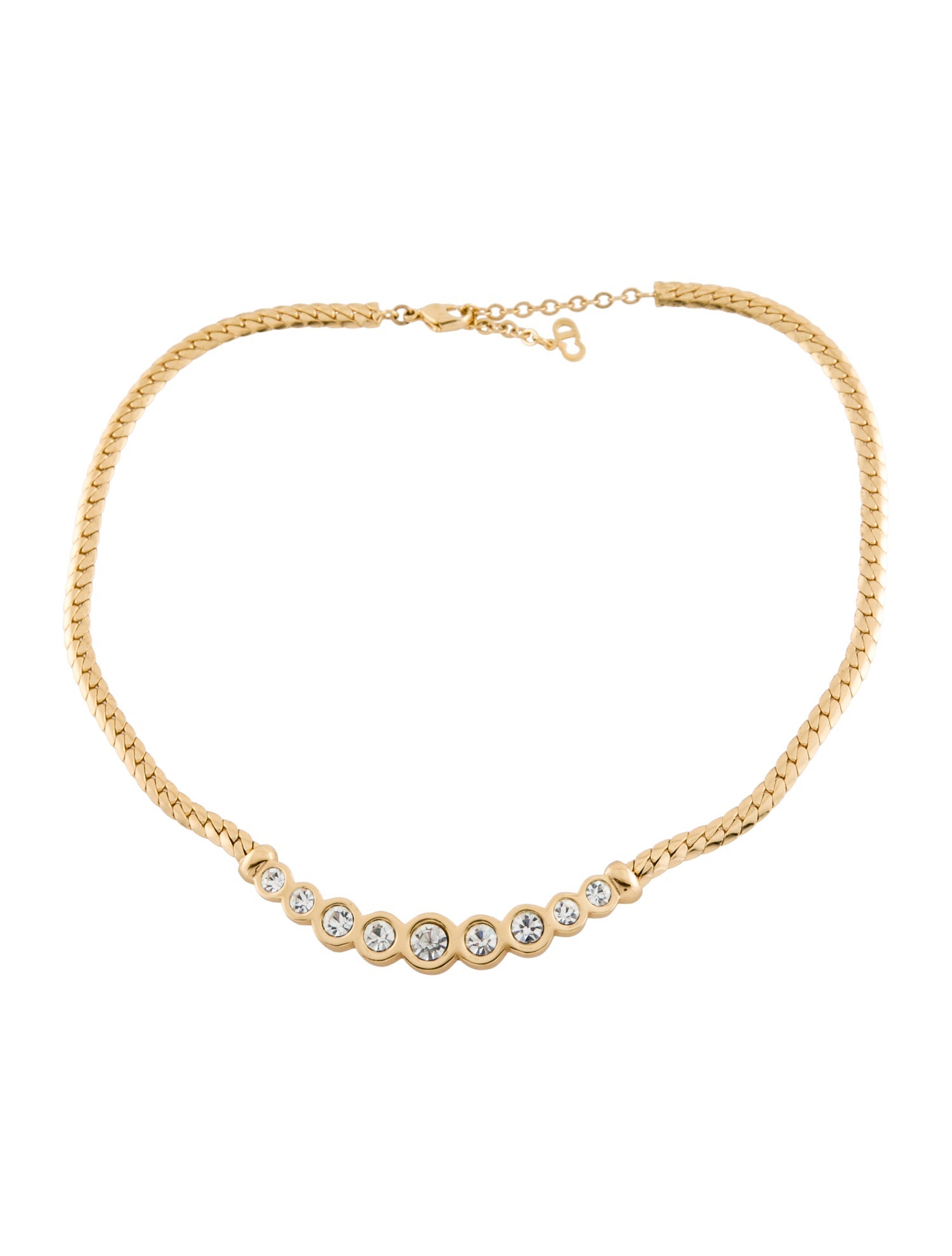 Christian Dior Vintage Crystal Collar Necklace