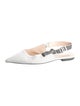 Christian Dior Leather Slingback Flats