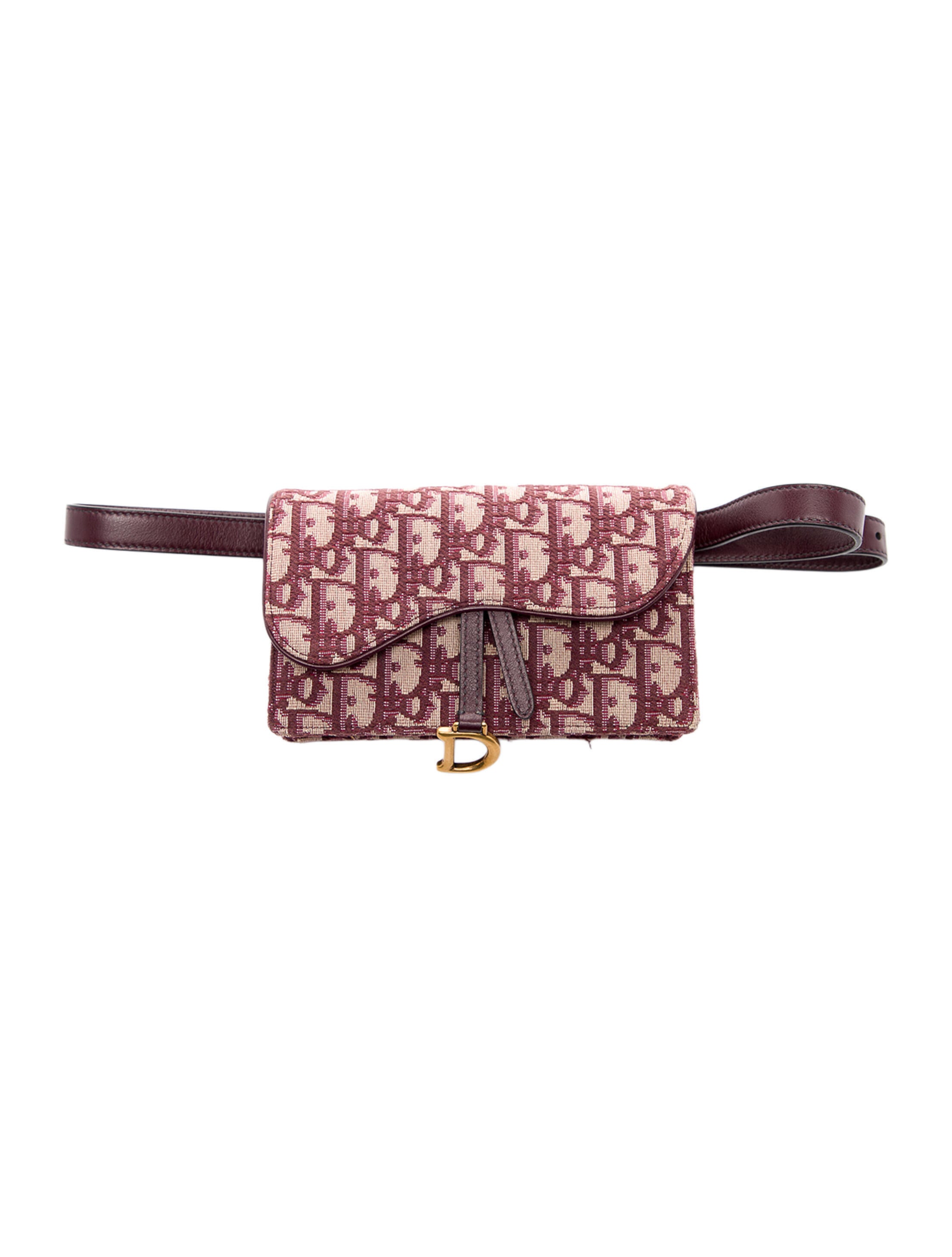 Christian Dior Oblique Jacquard Saddle Mini
