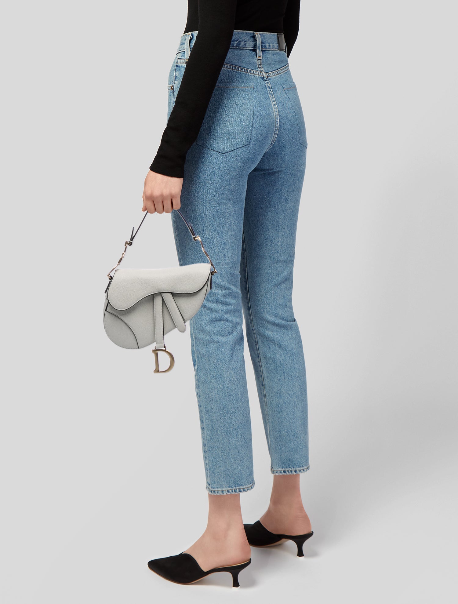 Christian Dior Leather Saddle Mini
