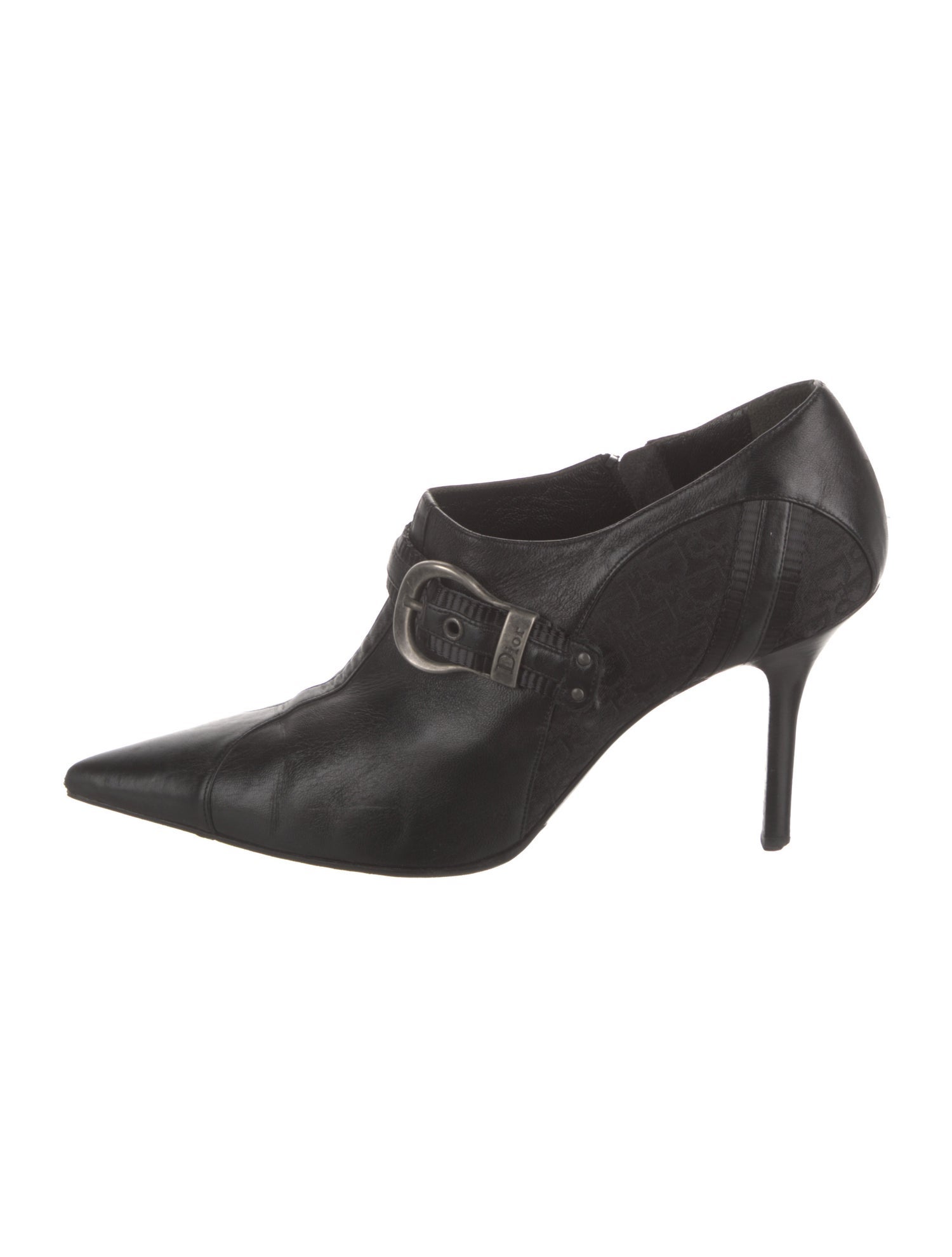 Christian Dior Diorissimo Pattern Leather Pumps