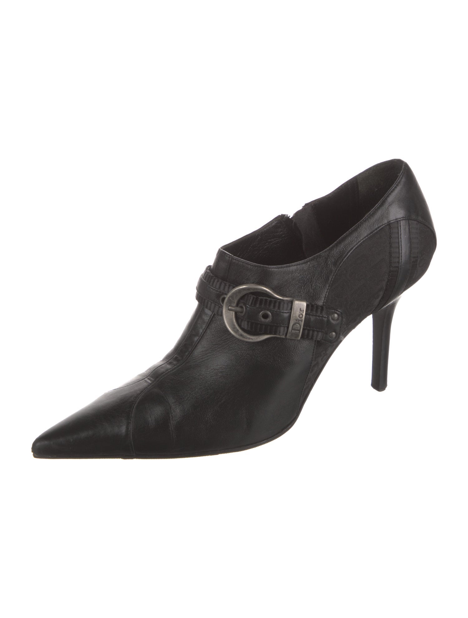 Christian Dior Diorissimo Pattern Leather Pumps