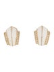 Christian Dior Vintage Crystal & Enamel Clip-On Earrings
