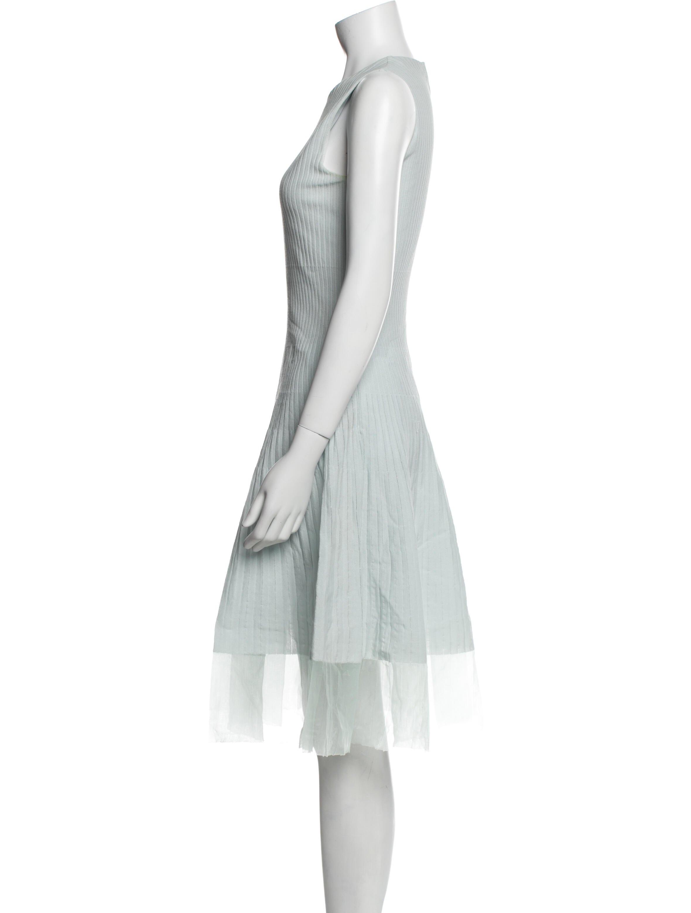 Christian Dior Crew Neck Knee-Length Dress