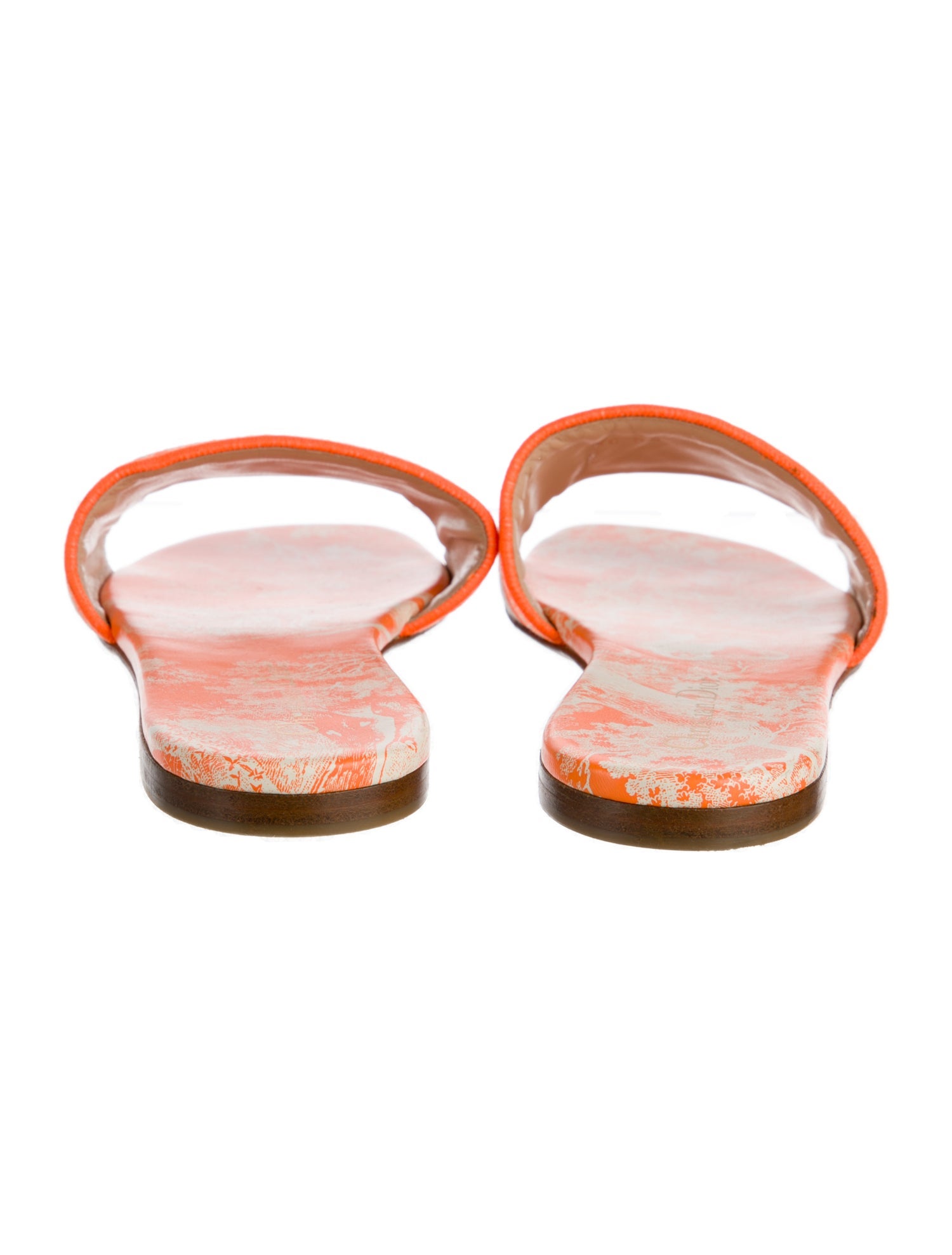 Christian Dior Canvas Graphic Print Slides