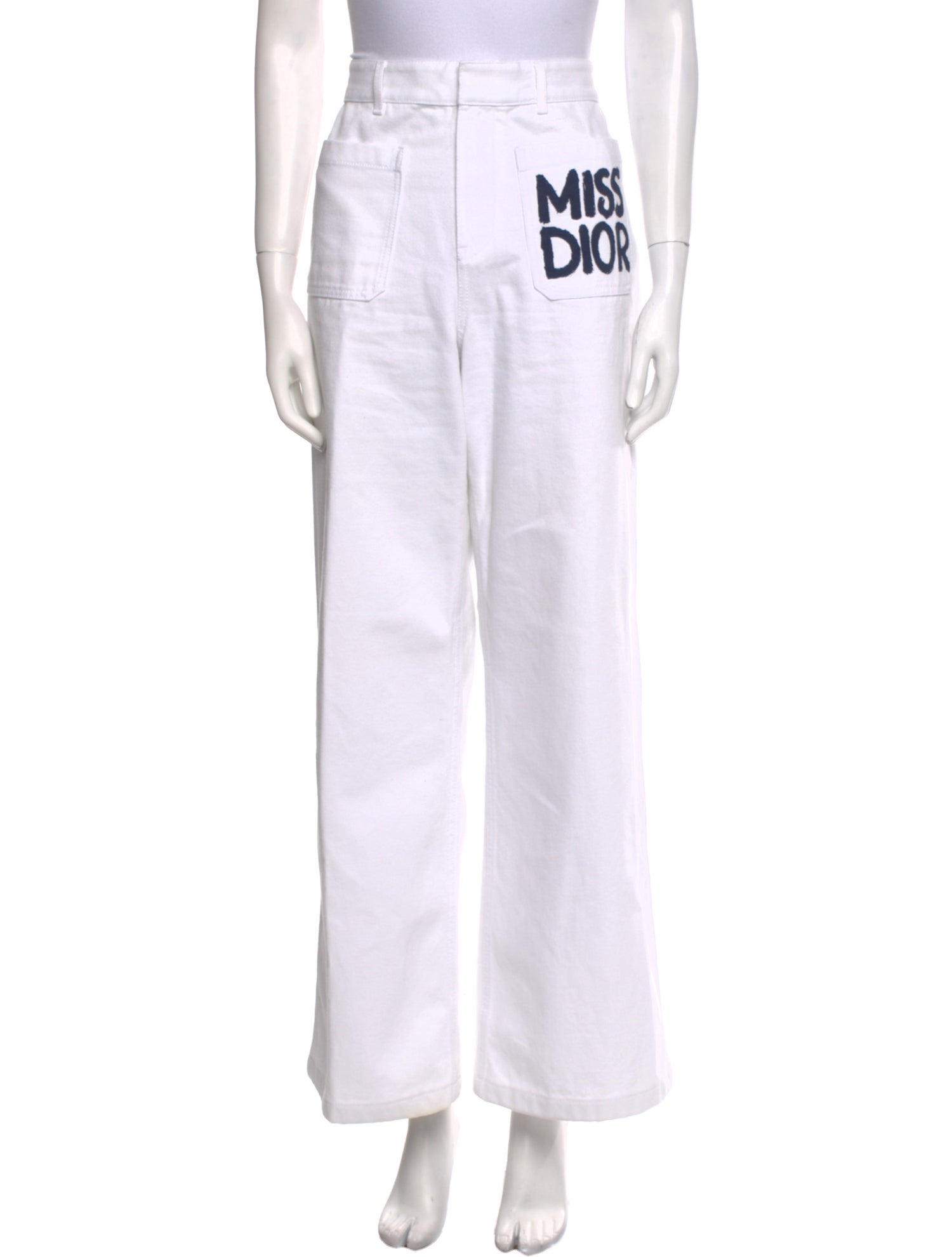 Christian Dior Printed Wide Leg Pants