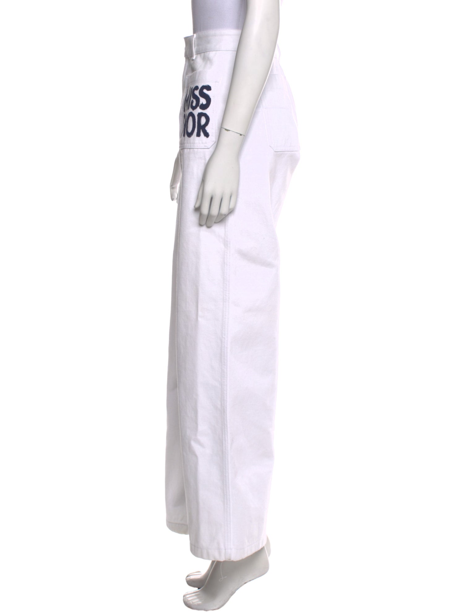 Christian Dior Printed Wide Leg Pants