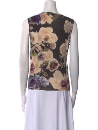 Christian Dior Wool Floral Print Top