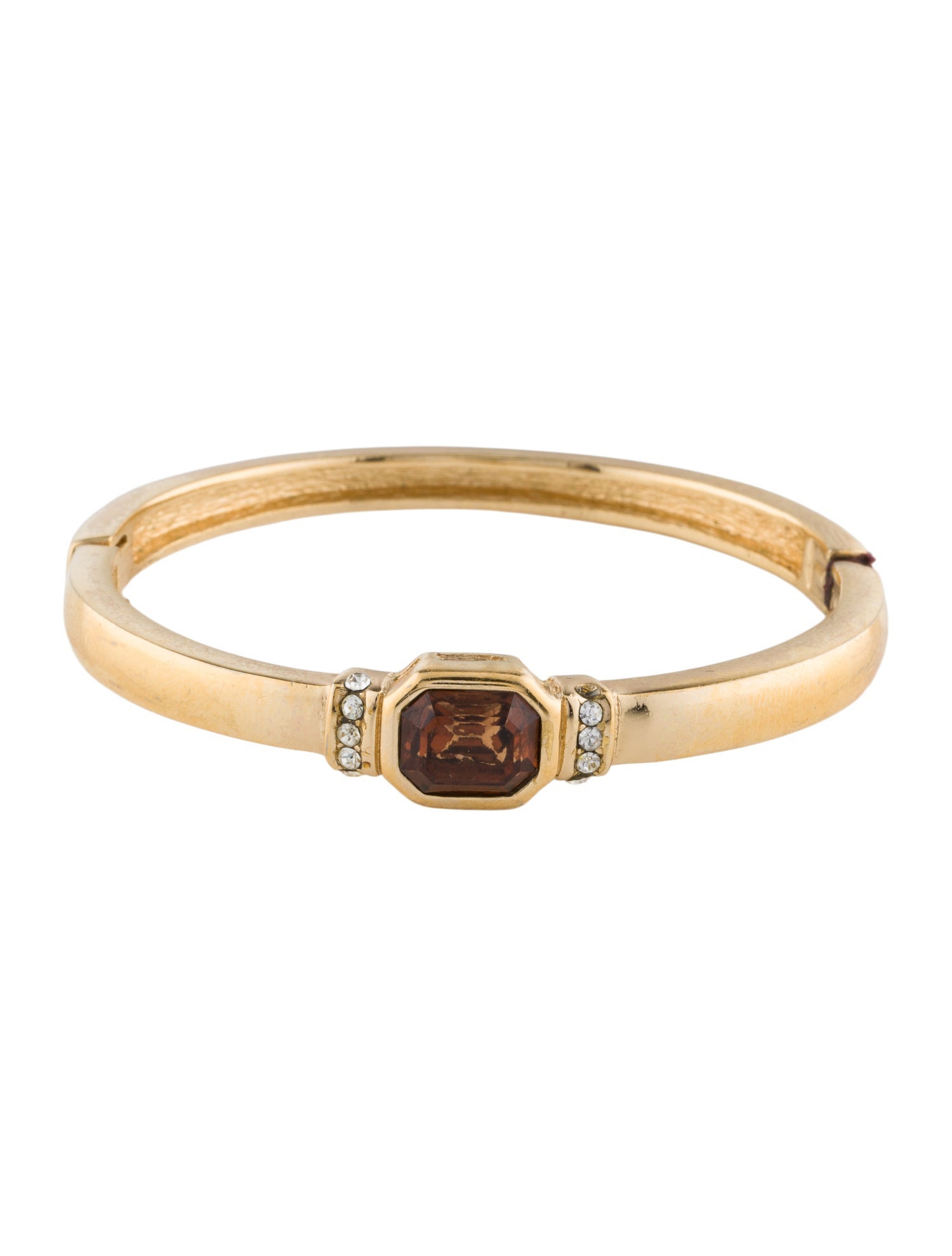 Christian Dior Vintage Crystal Hinge Bangle