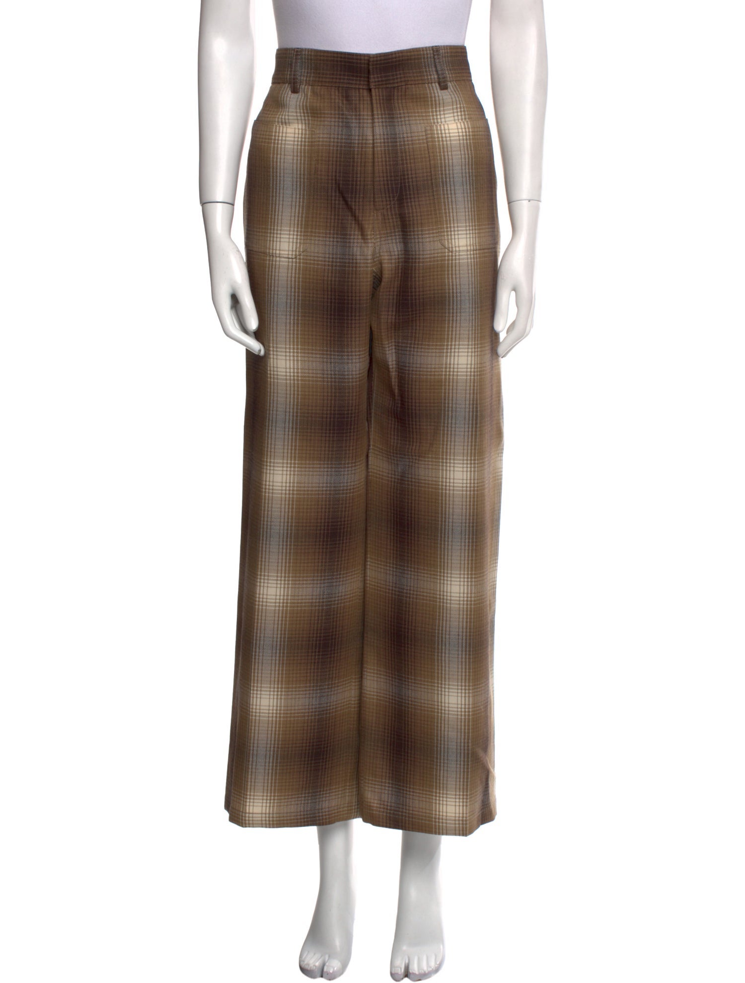 Christian Dior Virgin Wool Wide Leg Pants