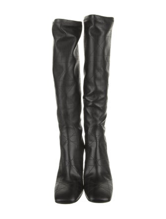 Christian Dior Cannage Pattern Leather Boots