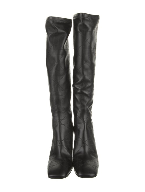 Christian Dior Cannage Pattern Leather Boots