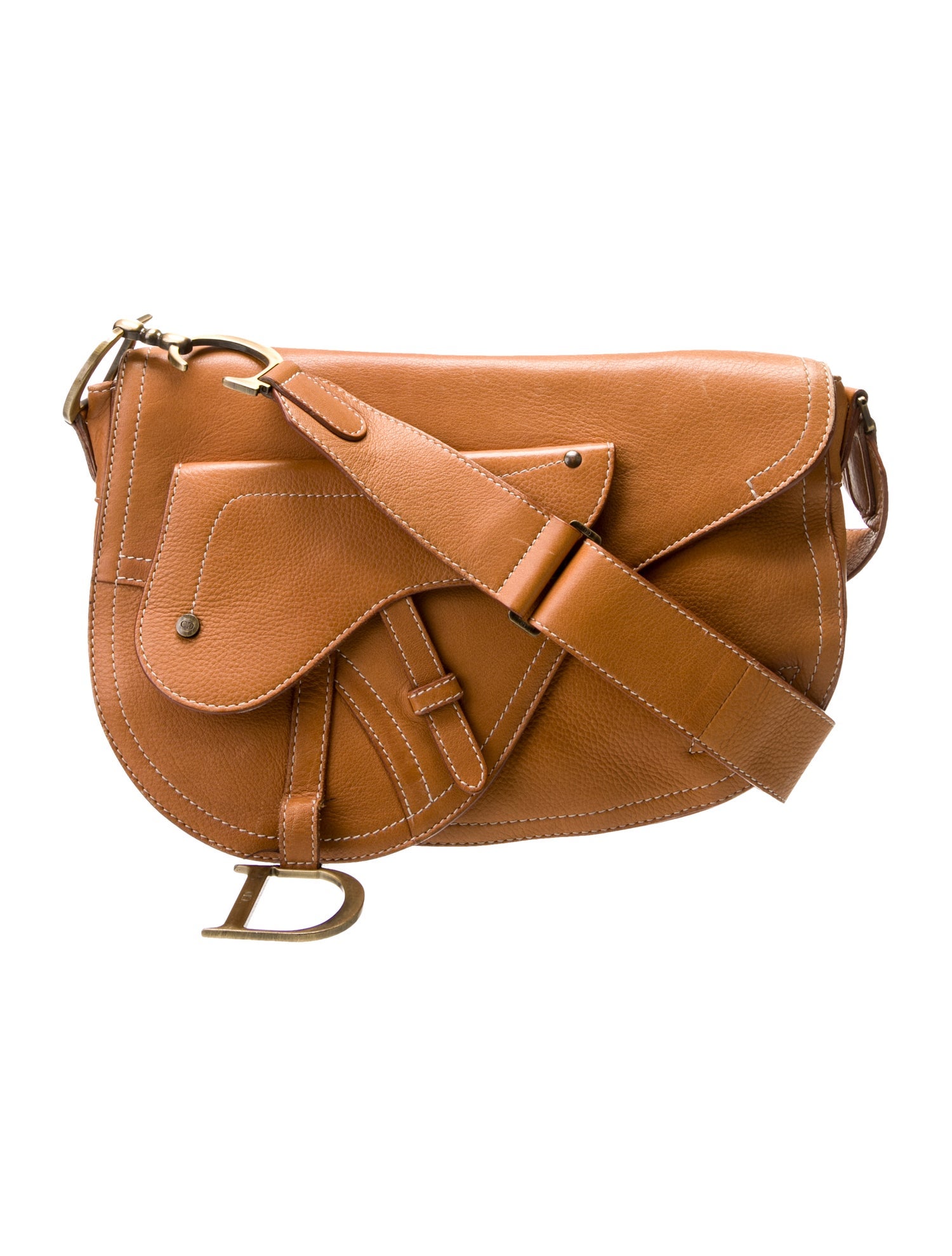 Christian Dior Leather Vintage Saddle