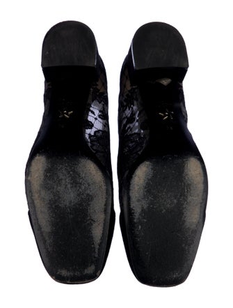 Christian Dior Lace Lace Pattern Combat Boots