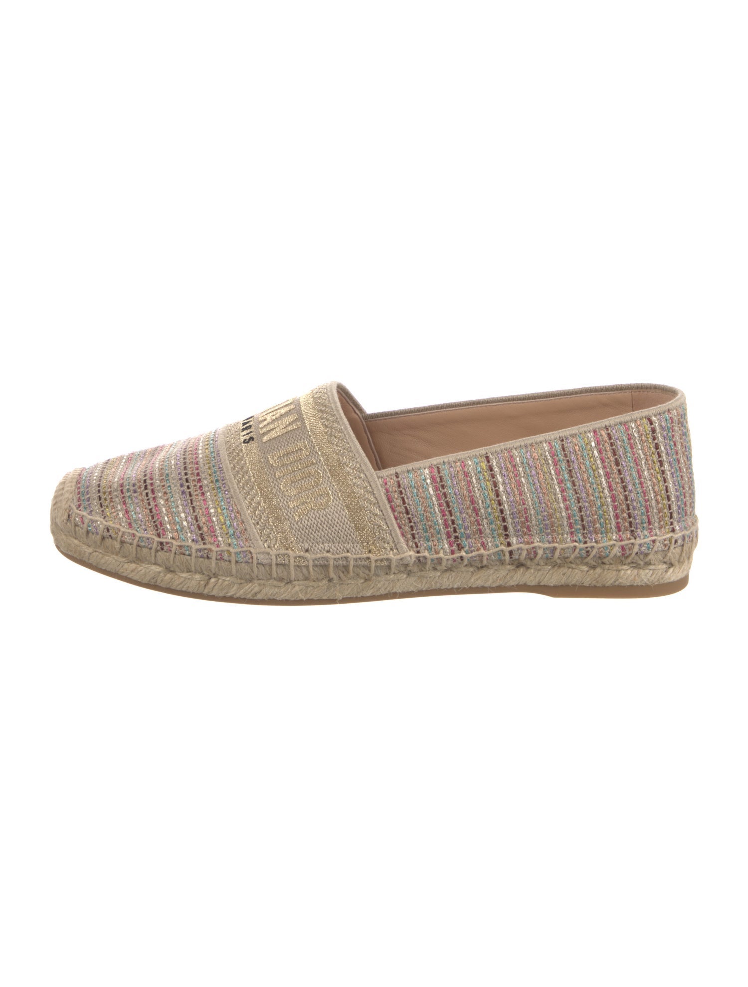 Christian Dior Tweed Pattern Espadrilles